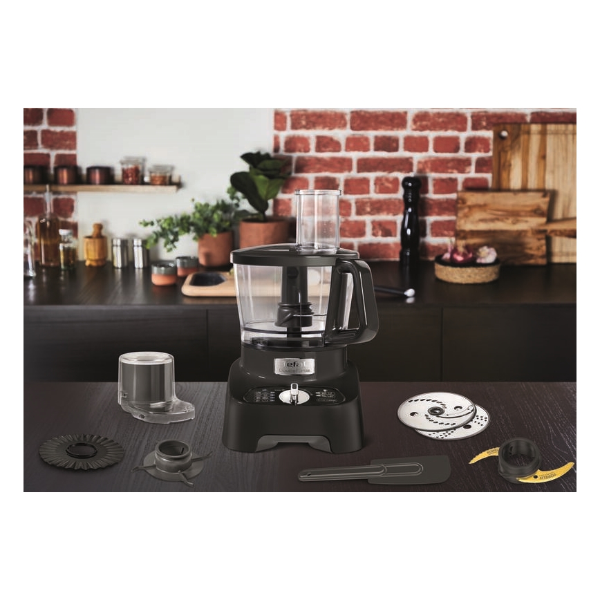 Tefal - Virtuvės robotas DOUBLE FORCE 1000W/230V juoda