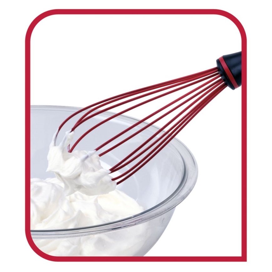 Tefal - Virtuvinė plakimo šluotelė INGENIO juoda/raudona