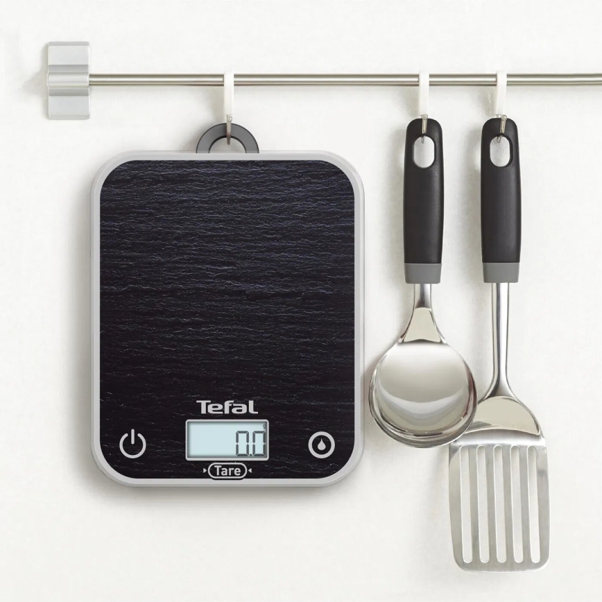 Tefal - Virtuvinės svarstyklės OPTISS 2xAAA juoda