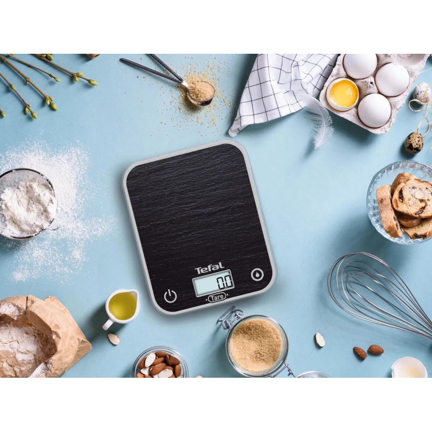 Tefal - Virtuvinės svarstyklės OPTISS 2xAAA juoda