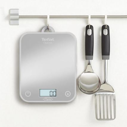 Tefal - Virtuvinės svarstyklės OPTISS 2xAAA pilka