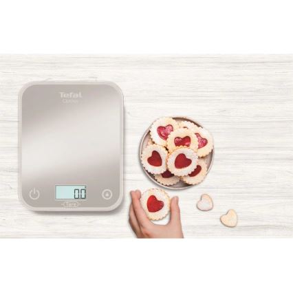 Tefal - Virtuvinės svarstyklės OPTISS 2xAAA pilka