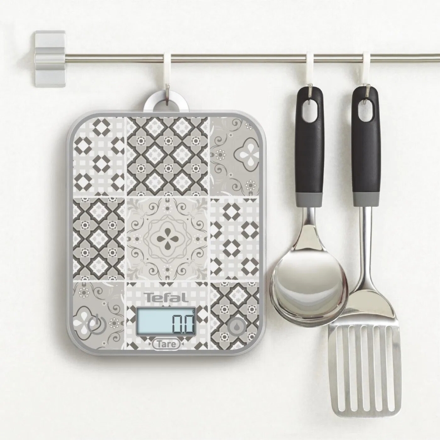 Tefal - Virtuvinės svarstyklės OPTISS 2xAAA smėlio spalva