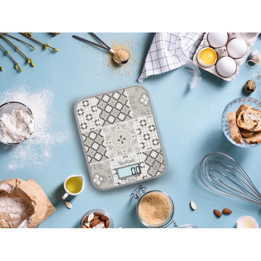 Tefal - Virtuvinės svarstyklės OPTISS 2xAAA smėlio spalva