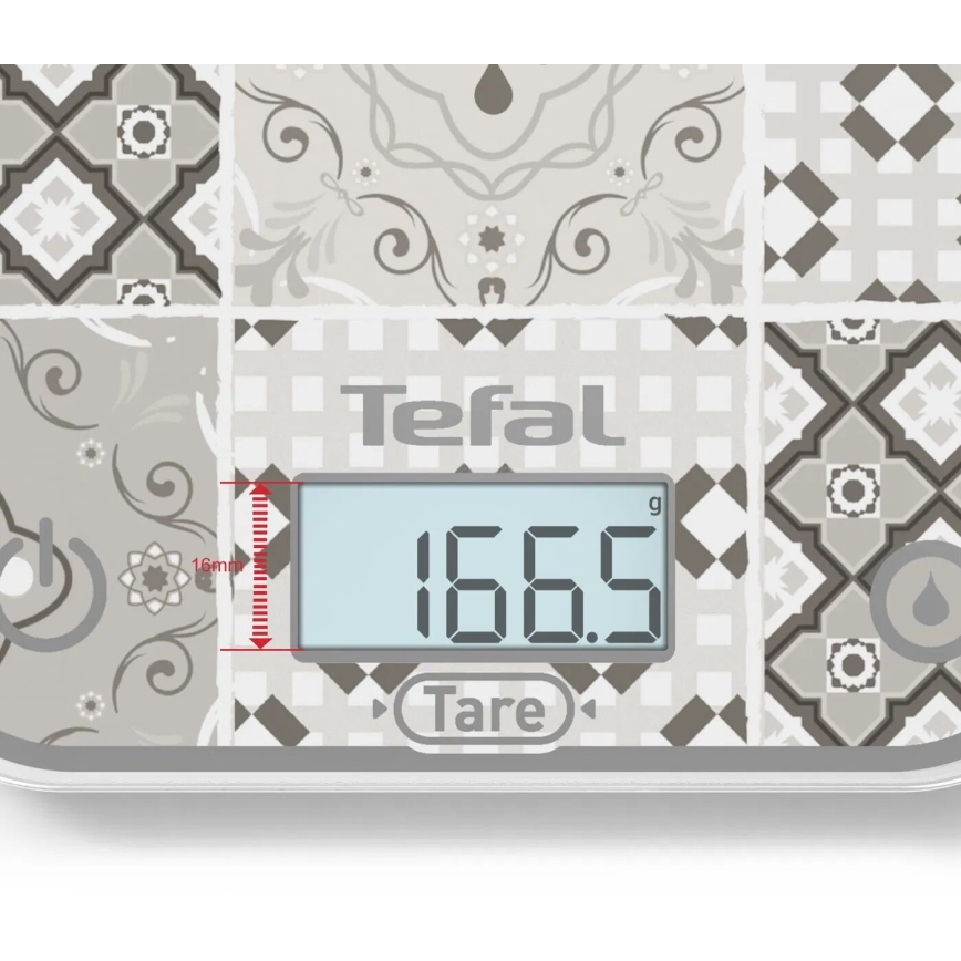 Tefal - Virtuvinės svarstyklės OPTISS 2xAAA smėlio spalva