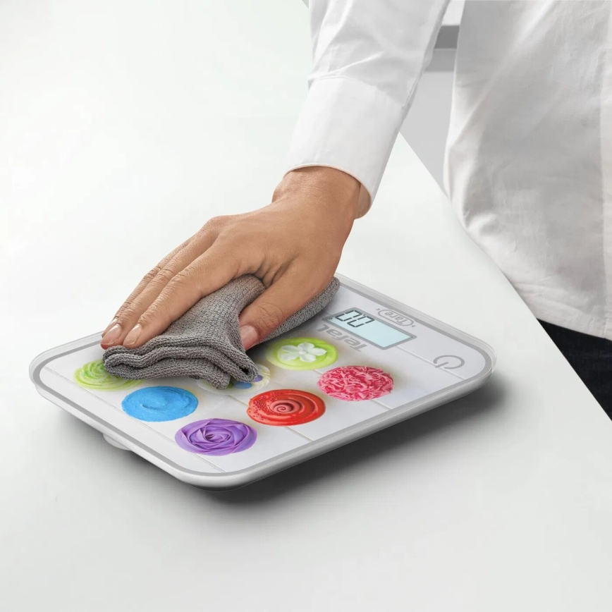 Tefal - Virtuvinės svarstyklės OPTISS 2xAAA spalvingas