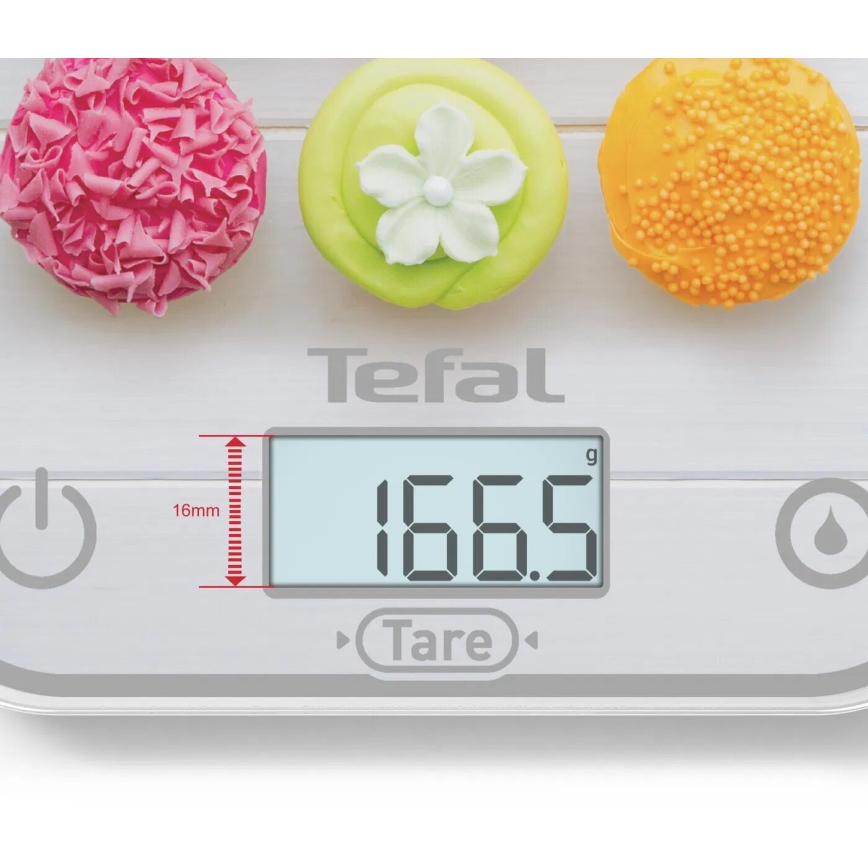 Tefal - Virtuvinės svarstyklės OPTISS 2xAAA spalvingas