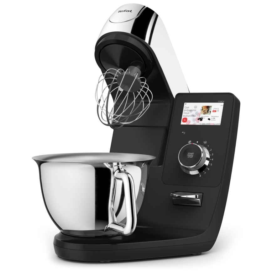 Tefal - Virtuvinis kombainas su svarstyklėmis I-COACH TOUCH 1200W/230V iš nerūdijančio plieno