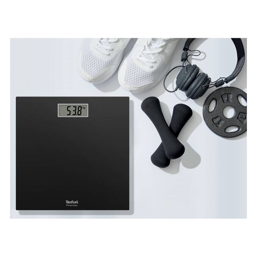 Tefal - Vonios svarstyklės PREMISS 1xCR2032 juoda