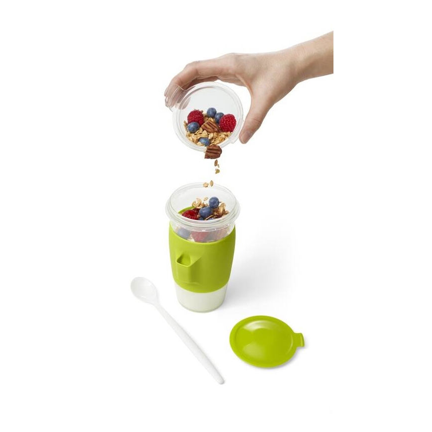 Tefal - Yogurt jar su šaukštas 0,45 l MASTER SEAL TO GO žalia