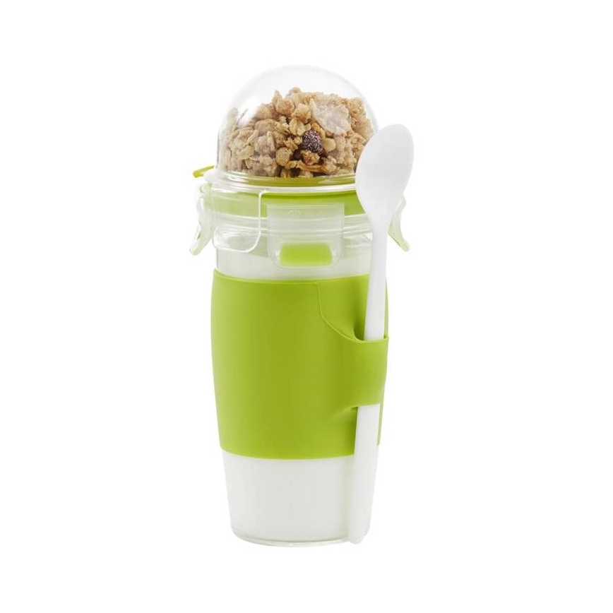 Tefal - Yogurt jar su šaukštas 0,45 l MASTER SEAL TO GO žalia