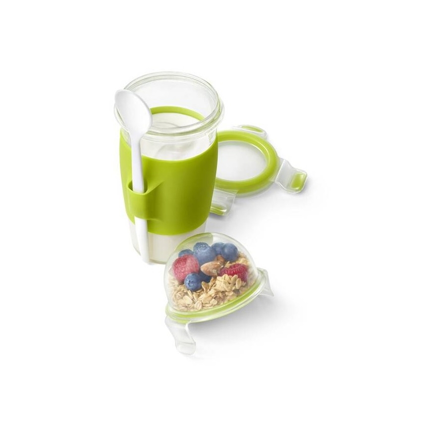 Tefal - Yogurt jar su šaukštas 0,45 l MASTER SEAL TO GO žalia