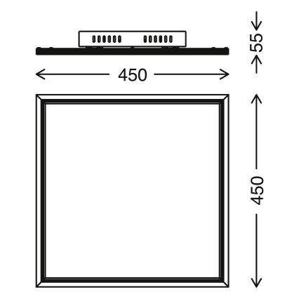 Telefunken 300906TF - LED Reguliuojamas skydelis LED/24W/230V + VP 3000-6000K