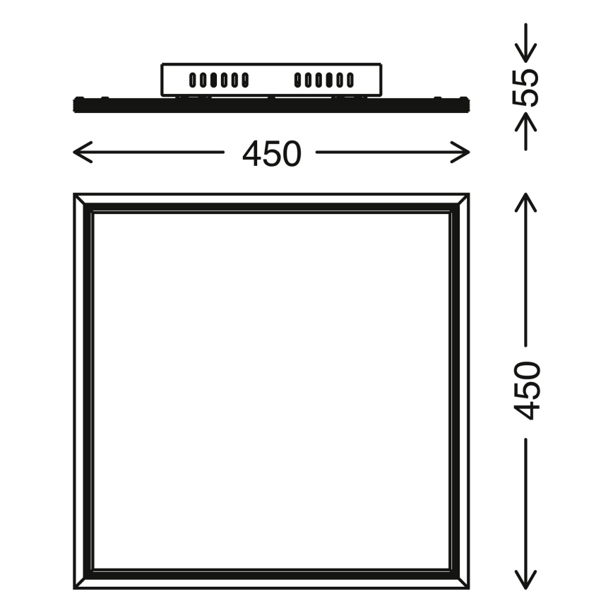 Telefunken 300906TF - LED Reguliuojamas skydelis LED/24W/230V + VP 3000-6000K