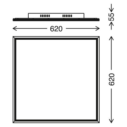 Telefunken 3010-06TF - LED pritemdoma panelė LED/36W/230V 3000-6000K + nuotolinio valdymo pultas