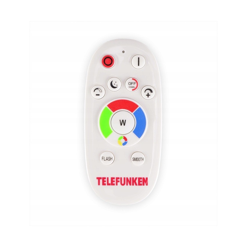 Telefunken 301506TF - LED RGBW Pritemdymo panelė LED/18W/230V 4000K + nuotolinio valdymo pultas