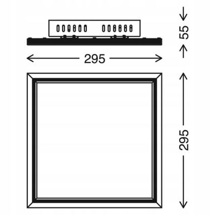 Telefunken 301506TF - LED RGBW Pritemdymo panelė LED/18W/230V 4000K + nuotolinio valdymo pultas