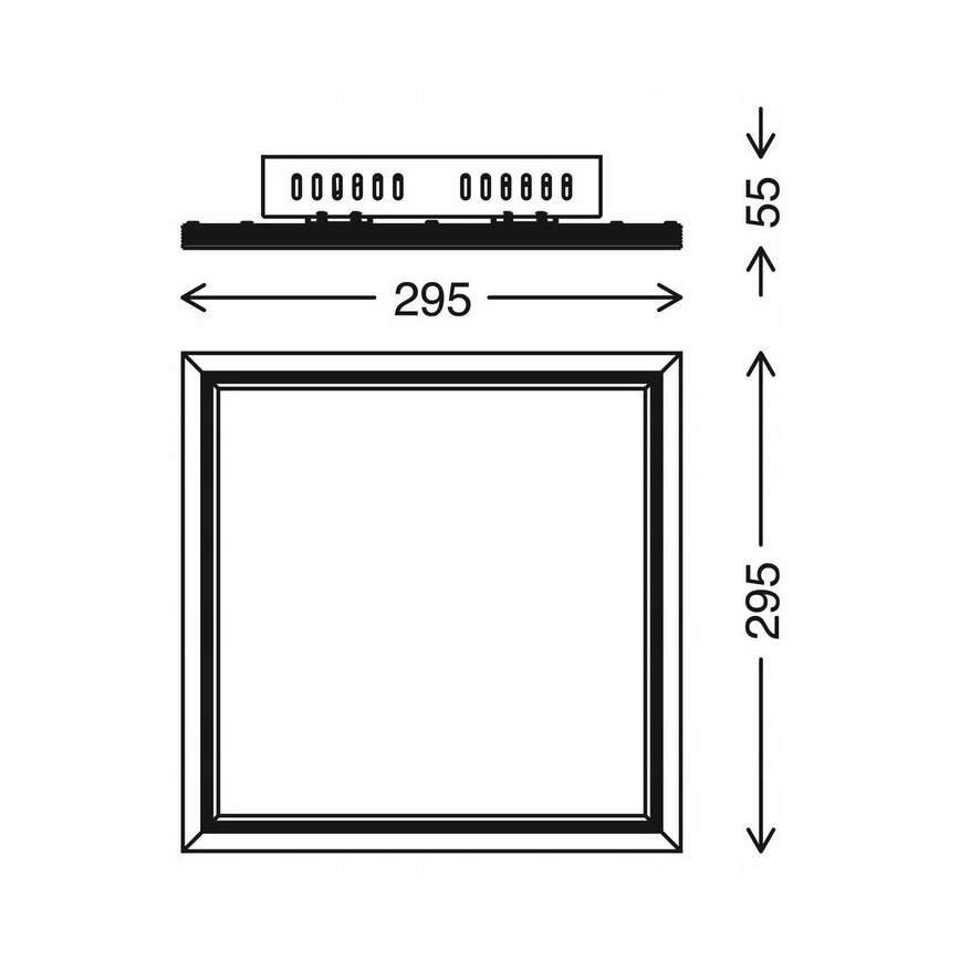 Telefunken 301506TF - LED RGBW Pritemdymo panelė LED/18W/230V 4000K + nuotolinio valdymo pultas