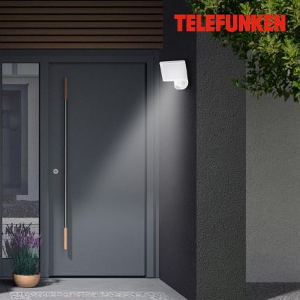 Telefunken 304406TF - LED Lauko sieninis prožektorius su jutikliu LED/20W/230V IP44