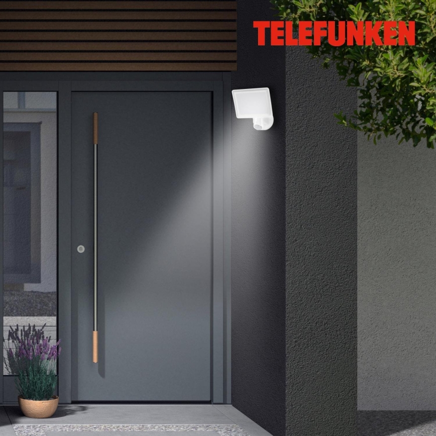 Telefunken 304406TF - LED Lauko sieninis prožektorius su jutikliu LED/20W/230V IP44