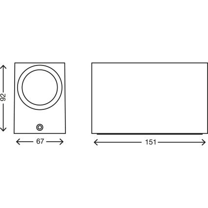 Telefunken 307004TF - LED sieninis lauko šviestuvas 2xGU10/5W/230V IP44 sidabras