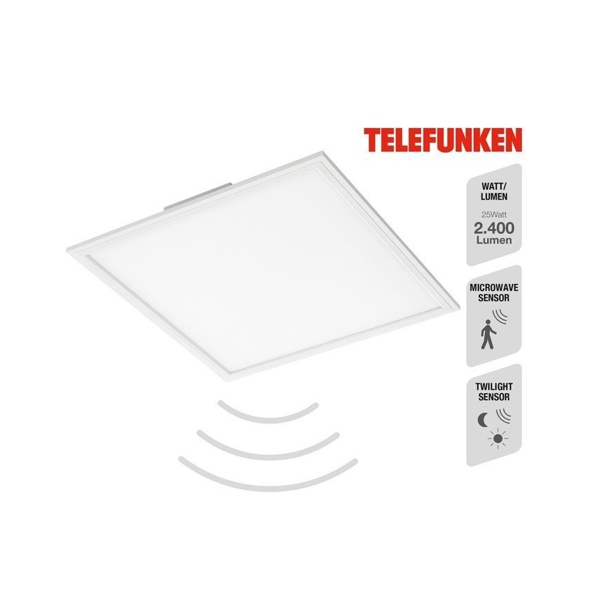 Telefunken 308806TF - LED Ant pagrindo montuojama panelė su jutikliu LED/25W/230V 4000K