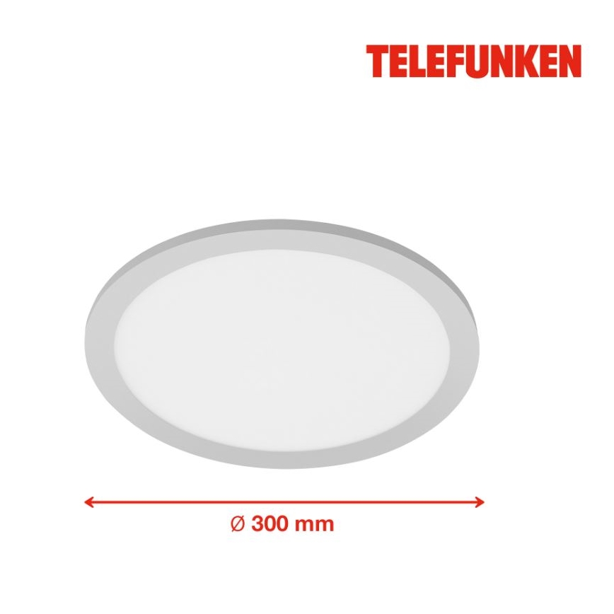 Telefunken 309004TF - LED lubinis šviestuvas su jutiklis LED/20W/230V