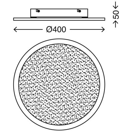 Telefunken 309104TF - LED lubinis šviestuvas su jutikliu LED/30W/230V 4000K