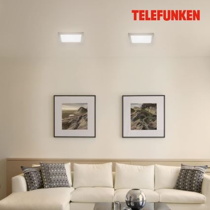 Telefunken 309602TF - LED RGBW Reguliuojamas lubinis šviestuvas LED/18W/230V 2700-6500K Wi-Fi Tuya
