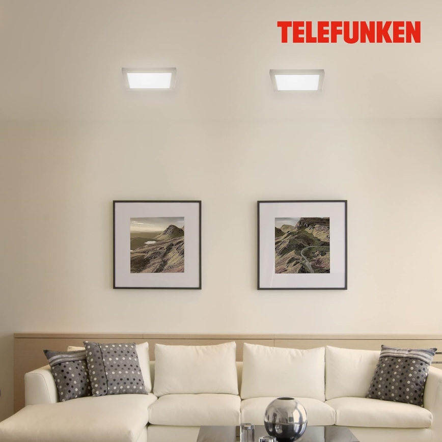 Telefunken 309602TF - LED RGBW Reguliuojamas lubinis šviestuvas LED/18W/230V 2700-6500K Wi-Fi Tuya