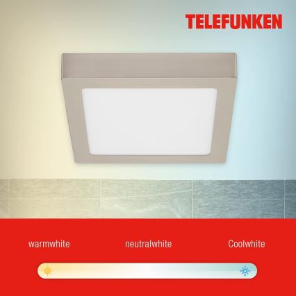 Telefunken 309602TF - LED RGBW Reguliuojamas lubinis šviestuvas LED/18W/230V 2700-6500K Wi-Fi Tuya