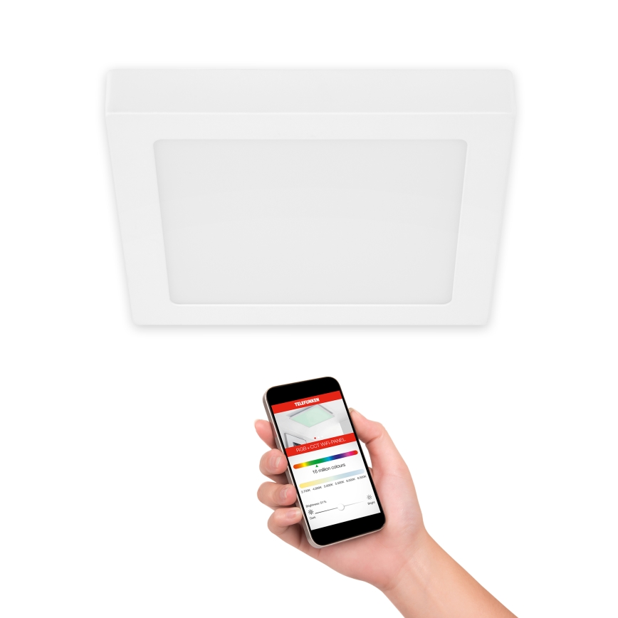 Telefunken 309606TF - LED RGBW Reguliuojamas lubinis šviestuvas LED/18W/230V 2700-6500K Wi-Fi Tuya