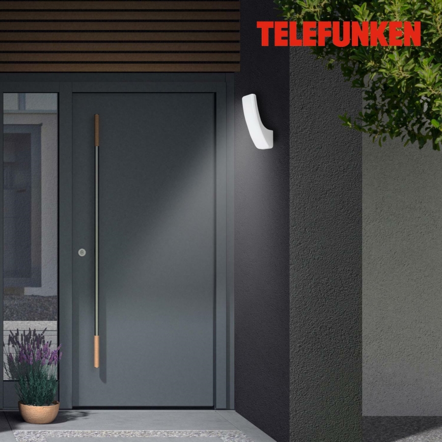 Telefunken 311604TF - LED sieninis lauko šviestuvas LED/15W/230V IP44 sidabras