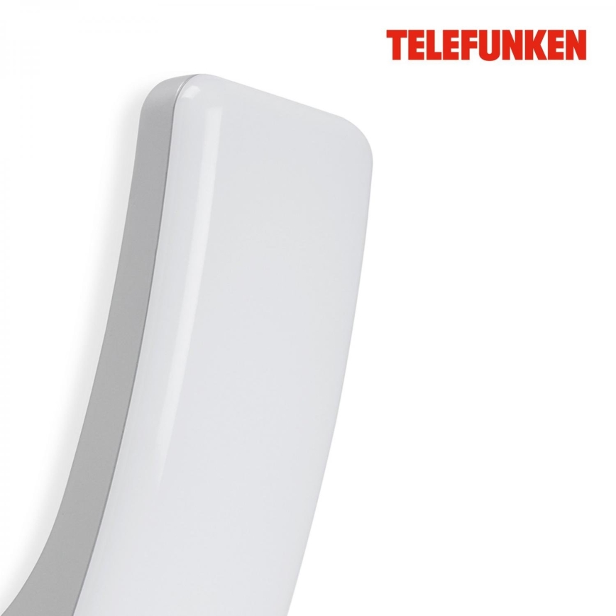 Telefunken 311604TF - LED sieninis lauko šviestuvas LED/15W/230V IP44 sidabras