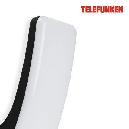 Telefunken 311605TF - LED sieninis lauko šviestuvas LED/15W/230V IP44 juoda