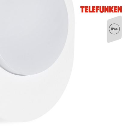 Telefunken 312006TF - LED sieninis lauko šviestuvas LED/8W/230V IP44 balta