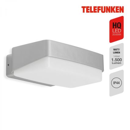 Telefunken 312204TF - LED sieninis lauko šviestuvas LED/14W/230V IP44