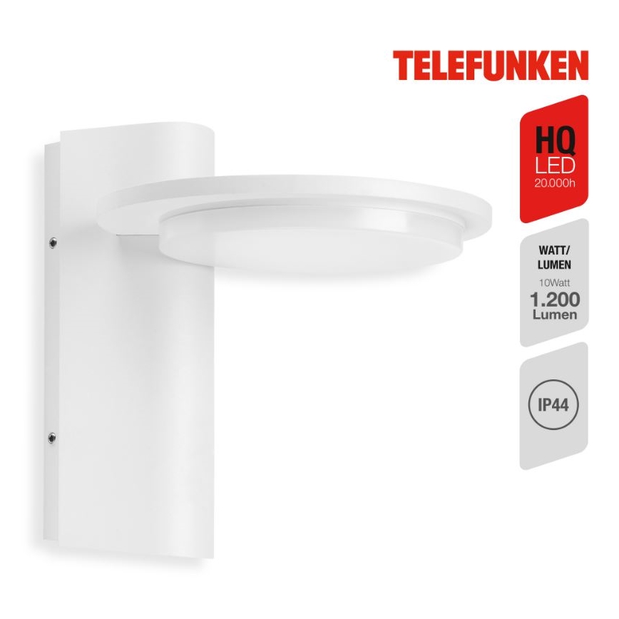 Telefunken 312406TF - LED sieninis lauko šviestuvas LED/10W/230V IP44