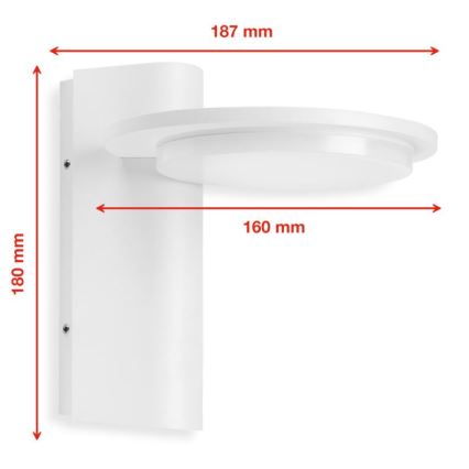 Telefunken 312406TF - LED sieninis lauko šviestuvas LED/10W/230V IP44