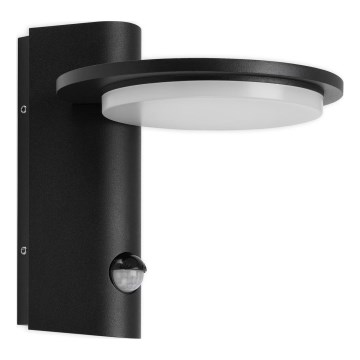Telefunken 312505TF-LED Lauko sieninis šviestuvas su jutikliu LED/10W/230V IP44 juoda