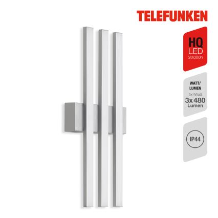 Telefunken 313104TF - LED sieninis lauko šviestuvas 3xLED/4W/230V IP44