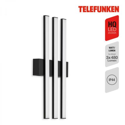 Telefunken 313105TF - LED sieninis lauko šviestuvas 3xLED/4W/230V IP44