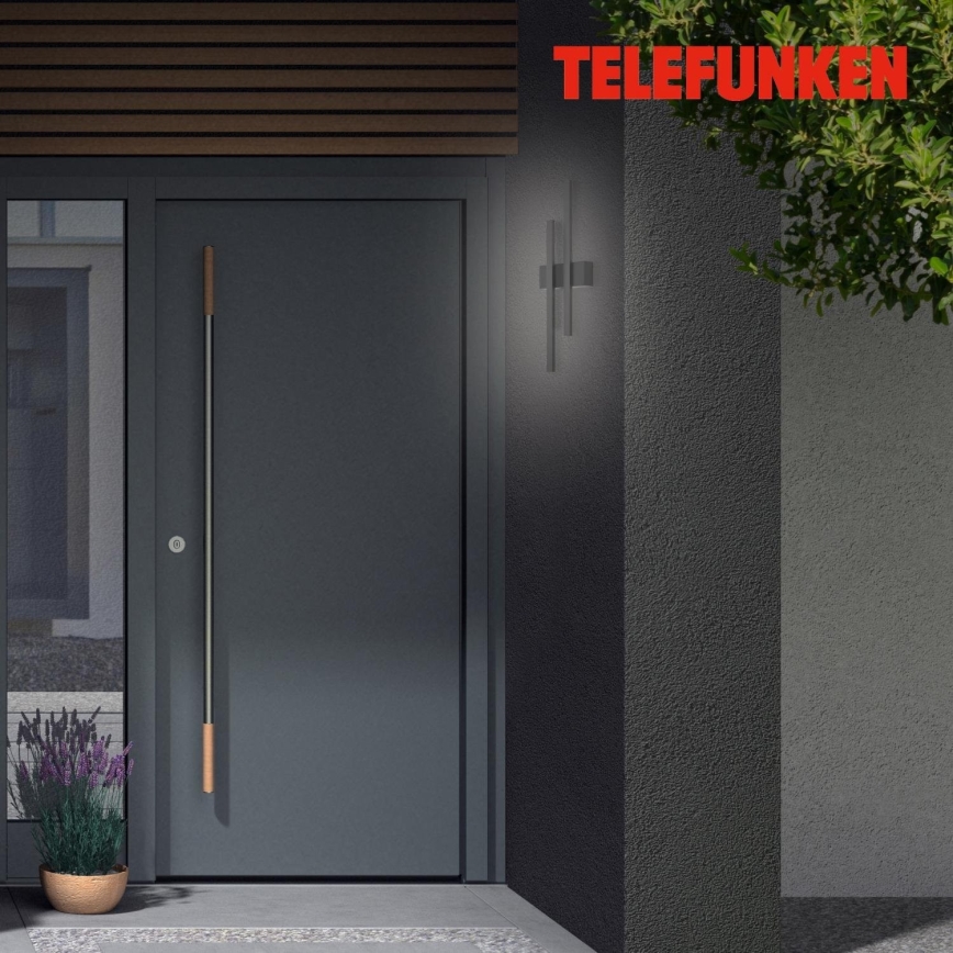 Telefunken 313205TF - LED sieninis lauko šviestuvas 2xLED/4W/230V 4000K IP44