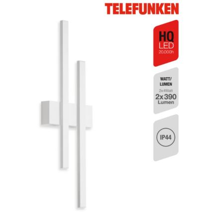 Telefunken 313206TF - LED sieninis lauko šviestuvas 2xLED/8W/230V IP44