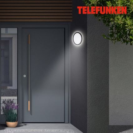 Telefunken 313405TF - LED lauko sieninis šviestuvas LED/15W/230V IP44 juodas