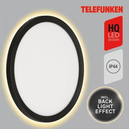Telefunken 313405TF - LED lauko sieninis šviestuvas LED/15W/230V IP44 juodas