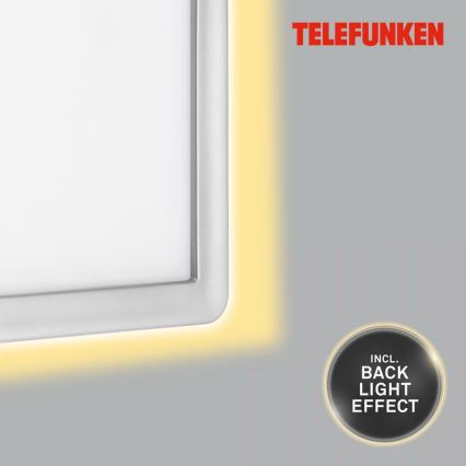 Telefunken 313604TF - LED sieninis lauko šviestuvas LED/16W/230V IP44 sidabras