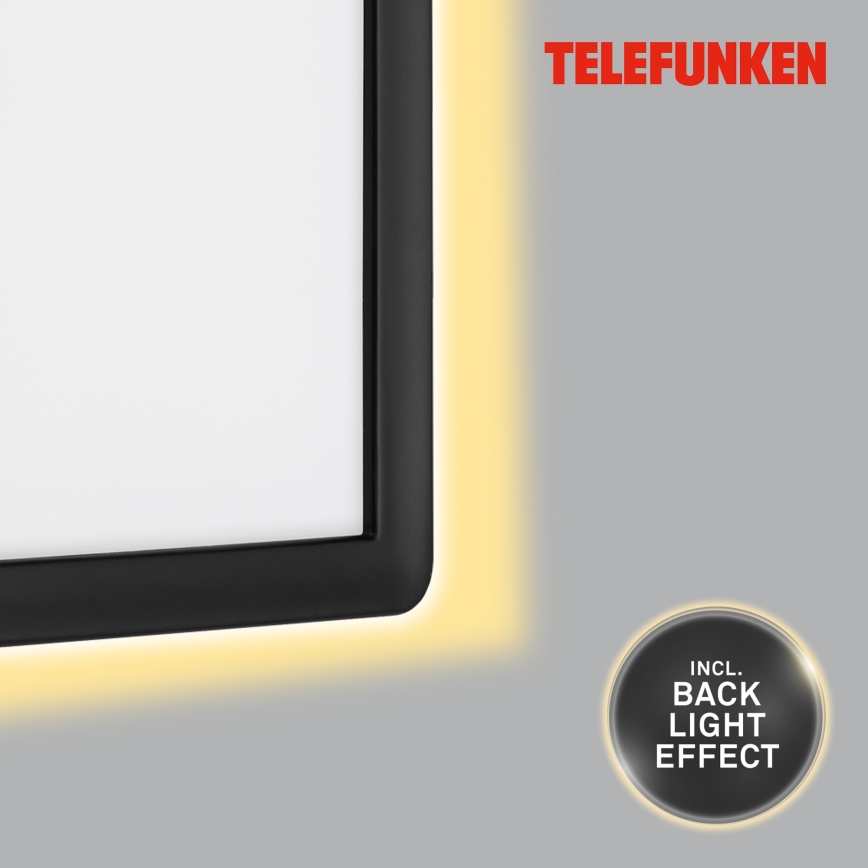 Telefunken 313605TF - LED sieninis lauko šviestuvas LED/16W/230V IP44 juoda