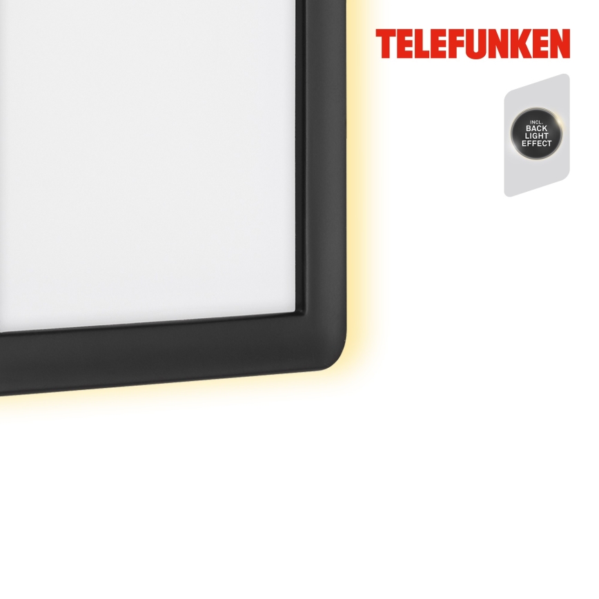Telefunken 313605TF - LED sieninis lauko šviestuvas LED/16W/230V IP44 juoda