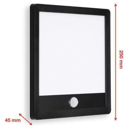 Telefunken 313805TF - LED lauko sieninis šviestuvas su jutikliu LED/15W/230V IP44